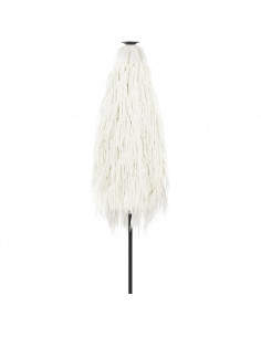 Ombrellone Giardino con Palo in Acciaio Bianco 268x268x226 cm
