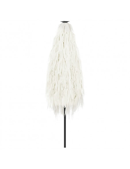 Ombrellone Giardino con Palo in Acciaio Bianco 268x268x226 cm