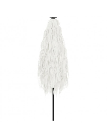 Ombrellone Giardino con Palo in Acciaio Bianco 288x288x225 cm