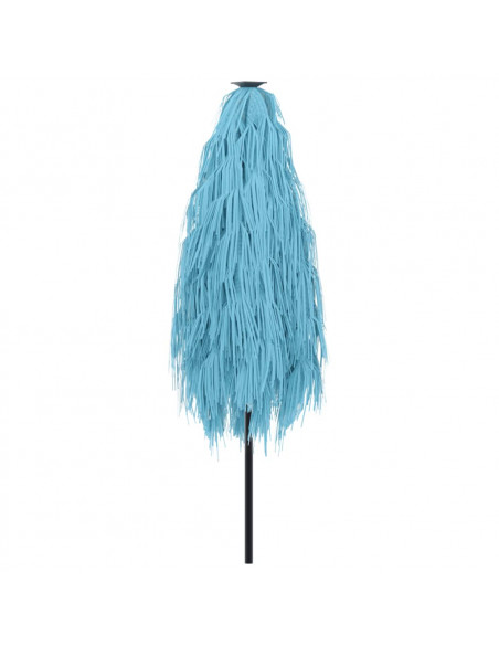 Ombrellone Giardino con Palo in Acciaio Blu 223x223x213 cm