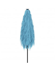 Ombrellone Giardino con Palo in Acciaio Blu 248x248x248 cm