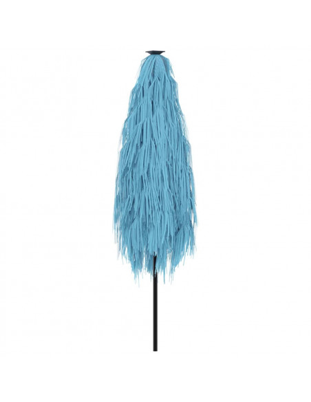 Ombrellone Giardino con Palo in Acciaio Blu 248x248x248 cm