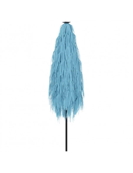 Ombrellone Giardino con Palo in Acciaio Blu 300x200x250 cm