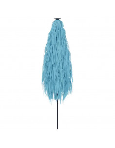 Ombrellone Giardino con Palo in Acciaio Blu 388x388x248 cm