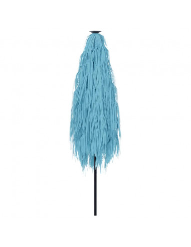 Ombrellone Giardino con Palo in Acciaio Blu 388x388x248 cm