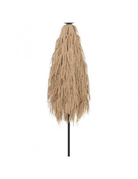 Ombrellone Giardino con Palo in Acciaio Marrone 223x223x213 cm