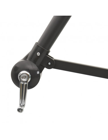 Ombrellone Giardino con Palo in Acciaio Marrone 246x246x230 cm