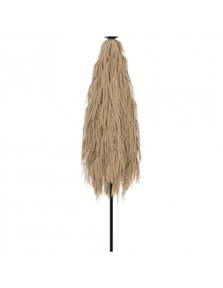 Ombrellone Giardino con Palo in Acciaio Marrone 248x248x248 cm