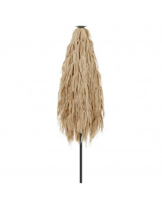 Ombrellone Giardino con Palo in Acciaio Marrone 268x268x226 cm