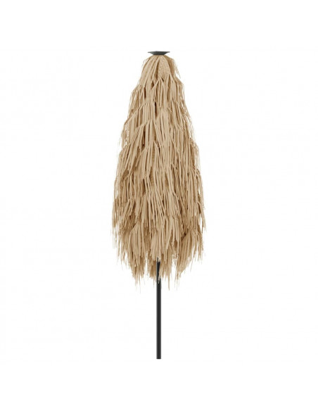 Ombrellone Giardino con Palo in Acciaio Marrone 268x268x226 cm