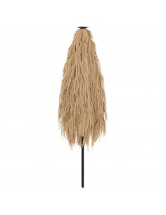 Ombrellone Giardino con Palo in Acciaio Marrone 288x288x225 cm