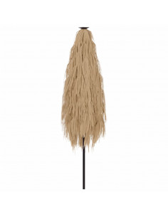 Ombrellone Giardino con Palo in Acciaio Marrone 388x388x248 cm