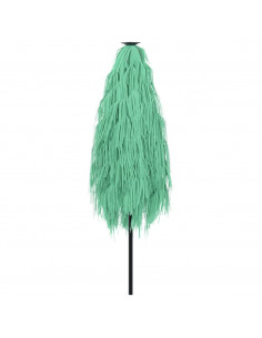 Ombrellone Giardino con Palo in Acciaio Verde 223x223x213 cm