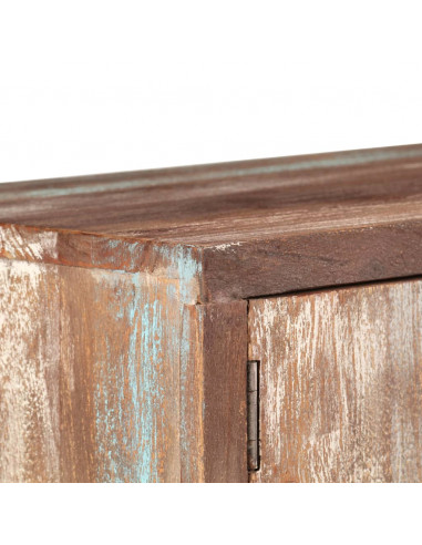 Mobile Porta TV in Legno di Acacia Stile Vintage 118x30x40 cm