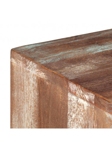 Mobile Porta TV in Legno di Acacia Stile Vintage 118x30x40 cm