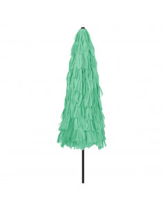 Ombrellone Giardino con Palo in Acciaio Verde 324x324x247 cm