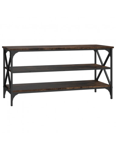 Mobile TV Rovere Fumo 100x40x50 cm in Legno Multistrato