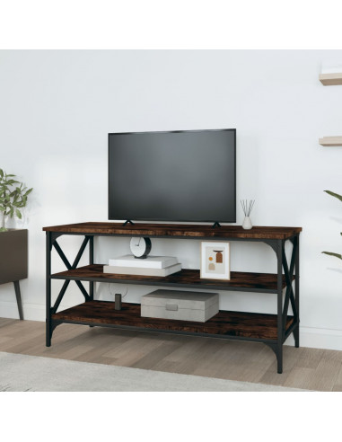 Mobile TV Rovere Fumo 100x40x50 cm in Legno Multistrato