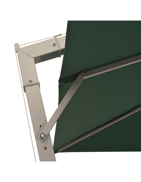 Ombrellone Pensile 300x300 cm Verde Palo in Alluminio