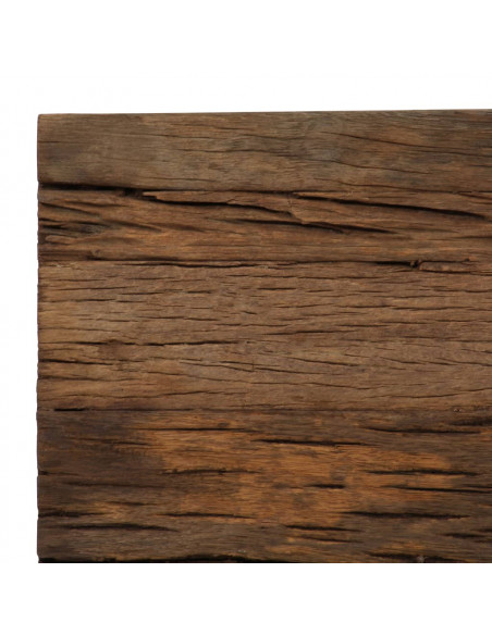 Consolle in Legno di Recupero e Acciaio 120x35x76 cm