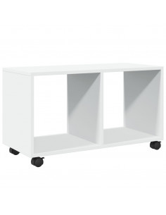 Mobiletto con Ruote Bianco 72x33x42,5 cm in Truciolato 2