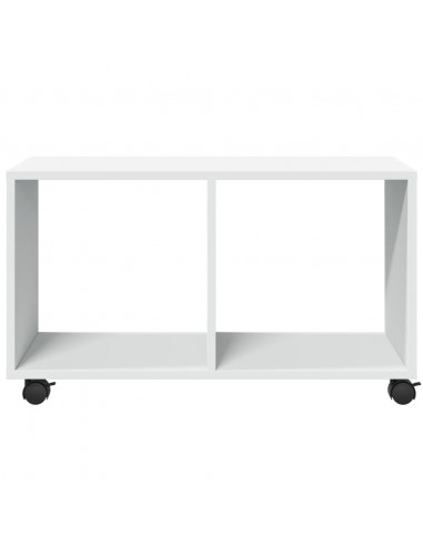 Mobiletto con Ruote Bianco 72x33x42,5 cm in Truciolato