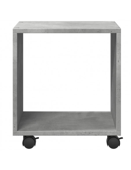 Mobiletto con Ruote Grigio Cemento 37x33x42,5 cm in Truciolato