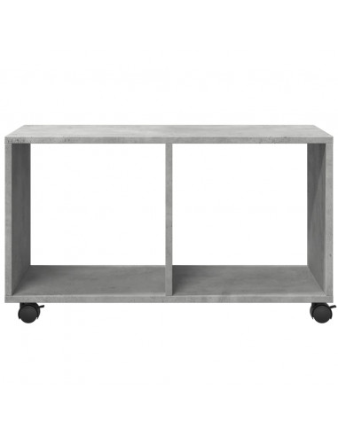 Mobiletto con Ruote Grigio Cemento 72x33x42,5 cm in Truciolato