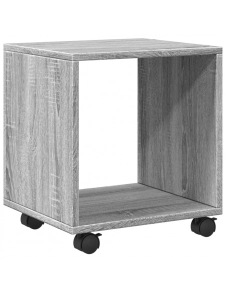 Mobiletto con Ruote Grigio Sonoma 37x33x42,5 cm in Truciolato