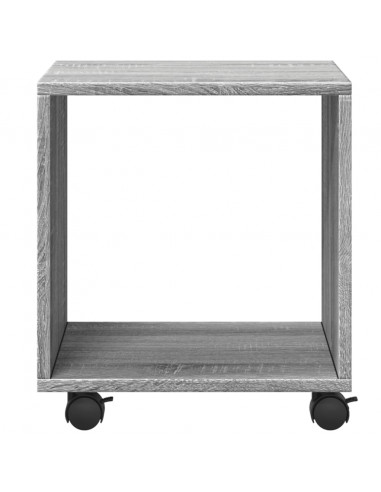 Mobiletto con Ruote Grigio Sonoma 37x33x42,5 cm in Truciolato