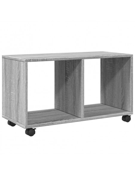 Mobiletto con Ruote Grigio Sonoma 72x33x42,5 cm in Truciolato