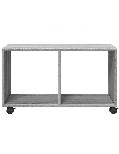 Mobiletto con Ruote Grigio Sonoma 72x33x42,5 cm in Truciolato