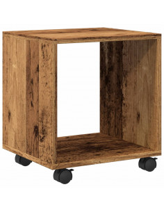 Mobiletto con Ruote Legno Antico 37x33x42,5 cm in Truciolato 2