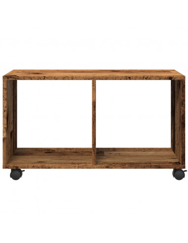 Mobiletto con Ruote Legno Antico 72x33x42,5 cm in Truciolato