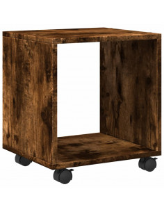 Mobiletto con Ruote Rovere Fumo 37x33x42,5 cm in Truciolato 2