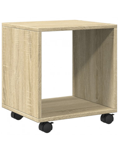 Mobiletto con Ruote Rovere Sonoma 37x33x42,5 cm in Truciolato