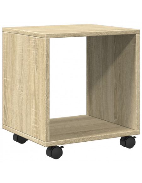 Mobiletto con Ruote Rovere Sonoma 37x33x42,5 cm in Truciolato