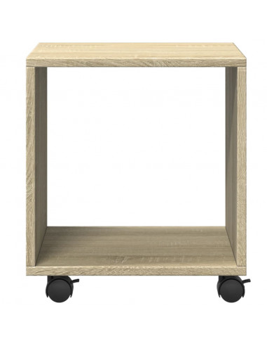 Mobiletto con Ruote Rovere Sonoma 37x33x42,5 cm in Truciolato
