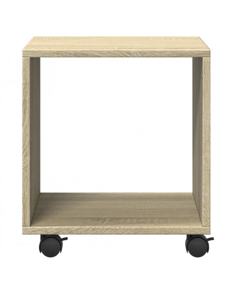 Mobiletto con Ruote Rovere Sonoma 37x33x42,5 cm in Truciolato