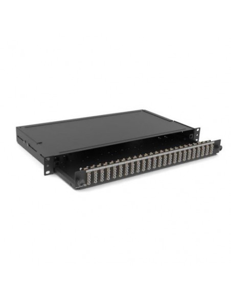 Optical Panel loaded with 12 SC Duplex Singlemode adapters - Black - FPCC1SXSM24DC2