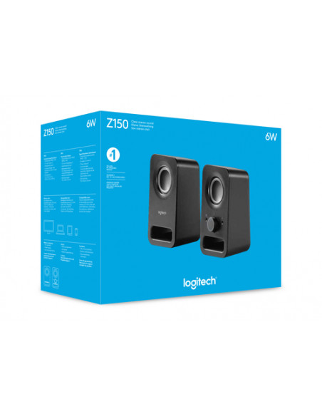 Logitech Z150 altoparlante Nero Cablato 3 W