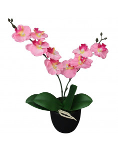 Orchidea Artificiale con Vaso 30 cm Rosa