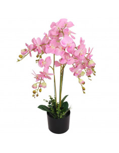 Orchidea Artificiale con Vaso75 cm Rosa