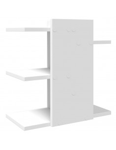 Organizer da Scrivania Bianco 42x21,5x42 cm Legno Multistrato