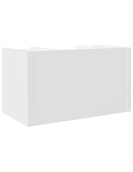 Organizer da Scrivania Bianco 44,5x24x25 cm Legno Multistrato