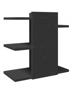 Organizer da Scrivania Nero 42x21,5x42 cm in Legno Multistrato