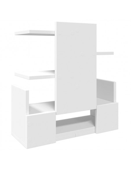 Organizer per la Scrivania Bianco 49x20x52,5 cm in Multistrato