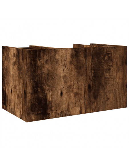 Organizer Scrivania Rovere Fumo 44,5x24x25cm Legno Multistrato