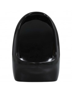 Orinatoio Sospeso con Sciacquone in Ceramica Nero