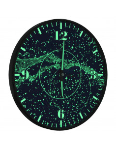 Orologio a Parete con Ore e Lancette Luminose Blu Ø30 cm